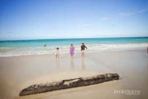 Family photography on the beach in Hawaii.