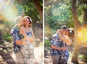 A beautiful couple at Waimanalo Beach in Oahu, Hawaii.