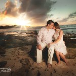 A Turtle Bay Resort Engagement at Sunset