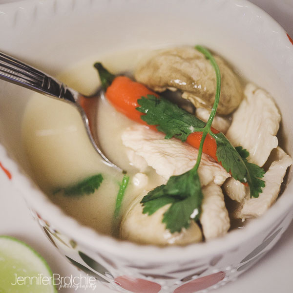 Thai Coconut Lemongrass Chicken Soup