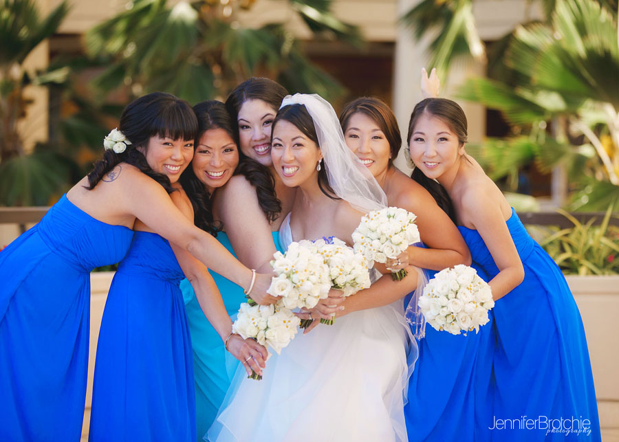 honolulu blue bridesmaid dresses